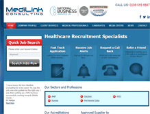 Tablet Screenshot of medilinkconsulting.co.uk